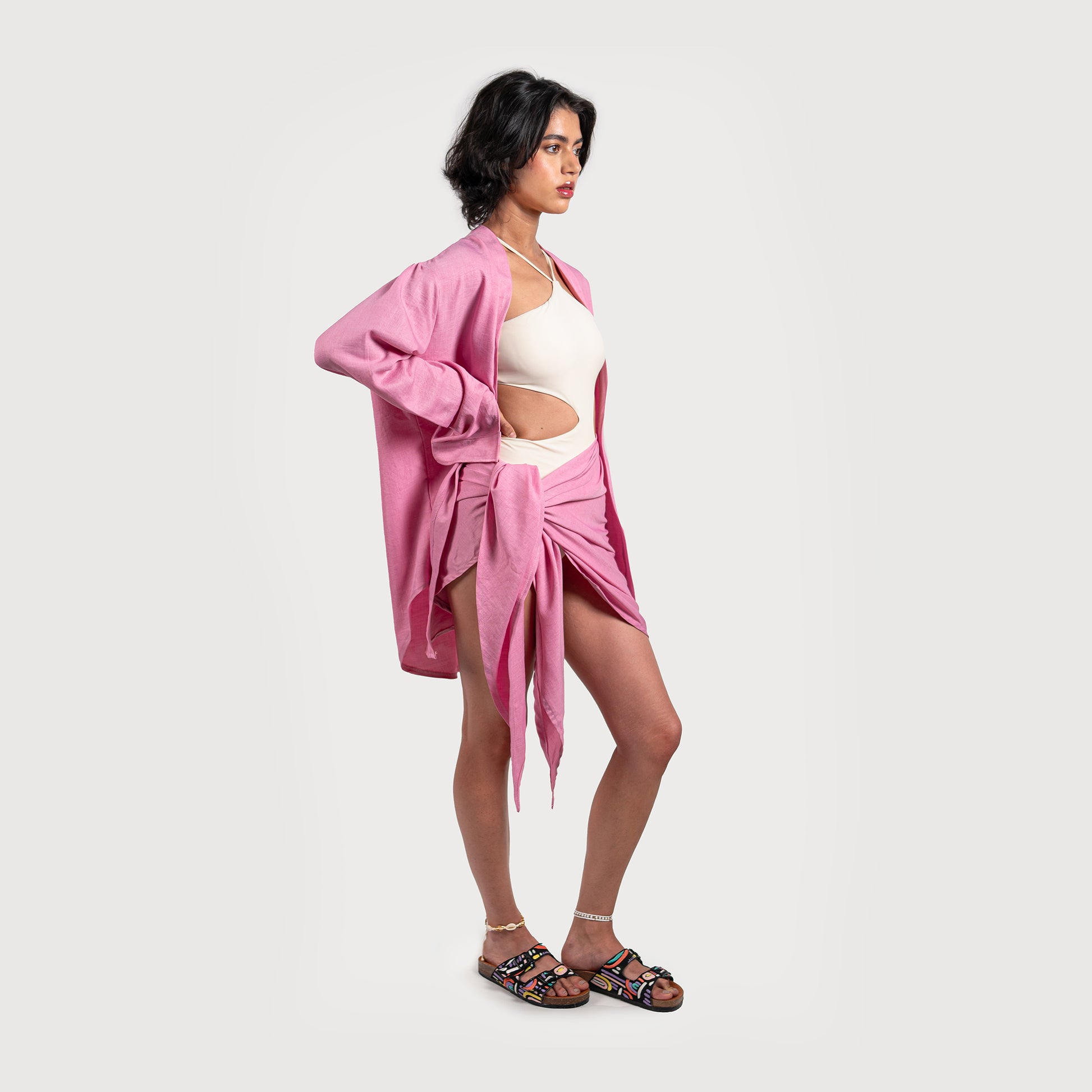 Pink Haze Wrap Skirt